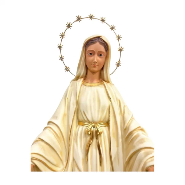 Nossa Senhora das Graças Marfim Coroa Estrela 45cm