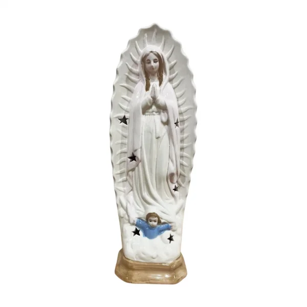 Nossa Senhora de Guadalupe 30 cm – Imagem em Porcelana com LED
