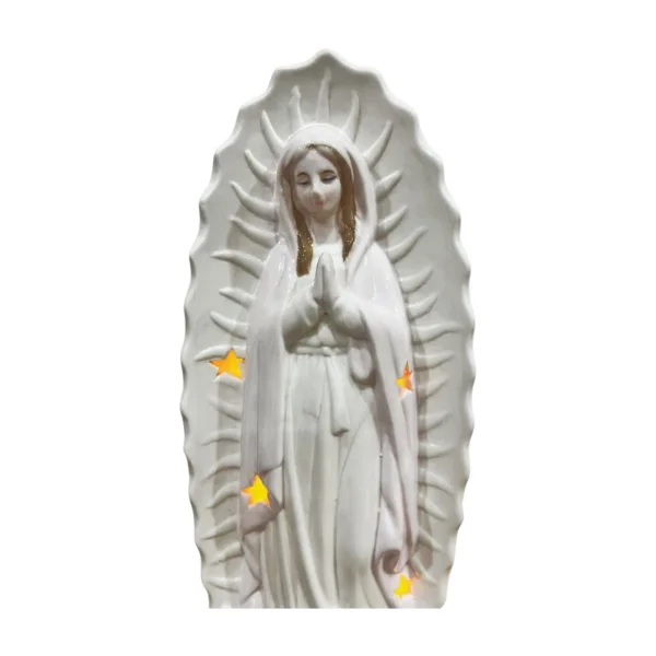 Nossa Senhora de Guadalupe 30 cm – Imagem em Porcelana com LED