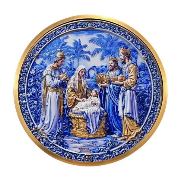 Quadro Nascimento de Jesus 30cm
