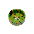 SQUADAFUM CINZEIRO SILICONE REDONDO - MIX MUSGO PRETO E VERDE SQUADAFUM CINZEIRO SILICONE REDONDO - MIX MUSGO PRETO E VERDE