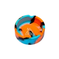 SQUADAFUM CINZEIRO SILICONE REDONDO - MIX AZUL CLARO LARANJA E PRETO SQUADAFUM CINZEIRO SILICONE REDONDO - MIX AZUL CLARO LARANJA E PRETO