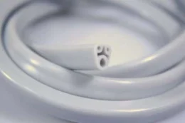 Tubo 3 Dutos PU Cinza Claro Oblate(Metro) Dabi