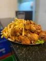 1/2 FRANGO A PASSARINHO COM FRITAS