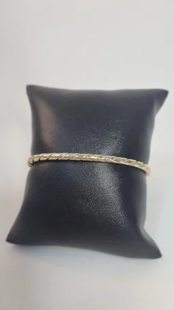 Bracelete Corda delicada - Banhado a Prata