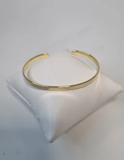 Bracelete Liso - Coleo Elemental - Banhado a Ouro