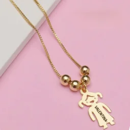 Colar Filha Orgulho da mame - Banhado a Ouro