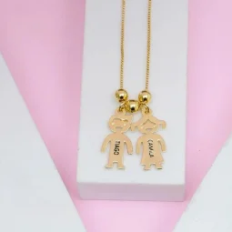 Colar Filhos Orgulho da Mame - Banhado a Ouro