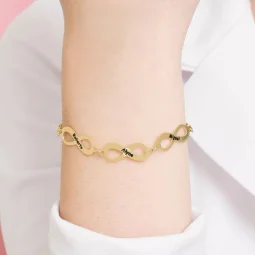 Pulseira Infinito Amor - personalizada - Banhada a Prata