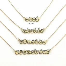 Colar Libras - banhado a Ouro.