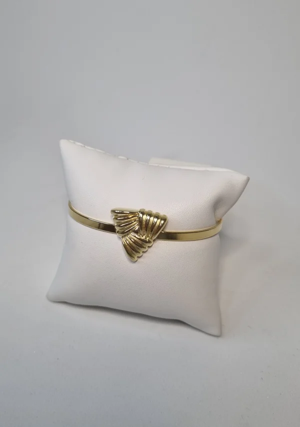 Bracelete triangulo - Coleção Elemental -Banhado a Ouro