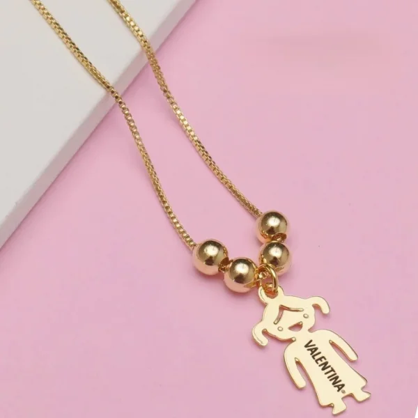 Colar Filha Orgulho da mame - Banhado a Ouro