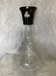 Vaso 30cm Venom Tranparente (boca De Aluminio Cor Preto Brilhante) Vaso 30cm Venom Tranparente (boca De Aluminio Cor Preto Brilhante)