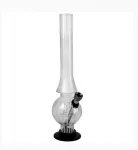Bong Acrilico Medio 26cm ( C/listra Brancas) Bong Acrilico Medio 26cm ( C/listra Brancas)