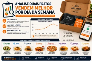 Maximize suas vendas por dia da semana no delivery: An�lise de pratos e adapta��o de card�pio para cada ocasi�o.