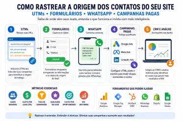 Rastreando Leads: Use UTMs, Formul�rios e WhatsApp para Identificar Oportunidades Comerciais Efetivas