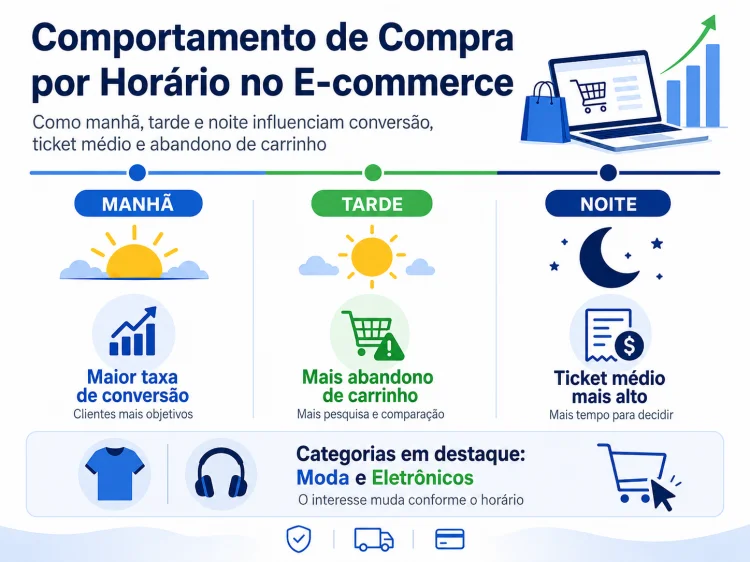 Hor�rios de Compra no E-commerce: An�lise do Comportamento de Clientes e Estrat�gias de Convers�o em Diferentes Per�odos