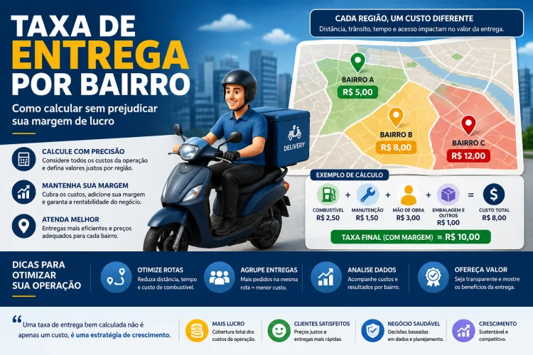 Taxa de Entrega por Bairro: Como Calcular sem Perder Margem