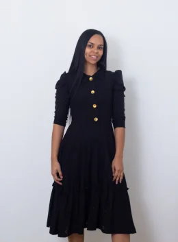 VESTIDO PRETO LESE COM BOTOES FRONTAL   M.jpeg