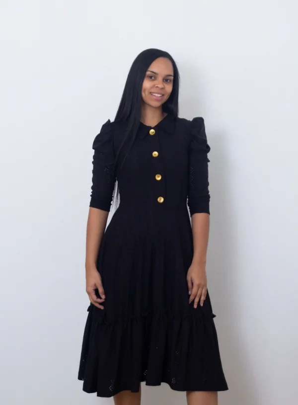 VESTIDO PRETO LESE COM BOTOES FRONTAL   M.jpeg