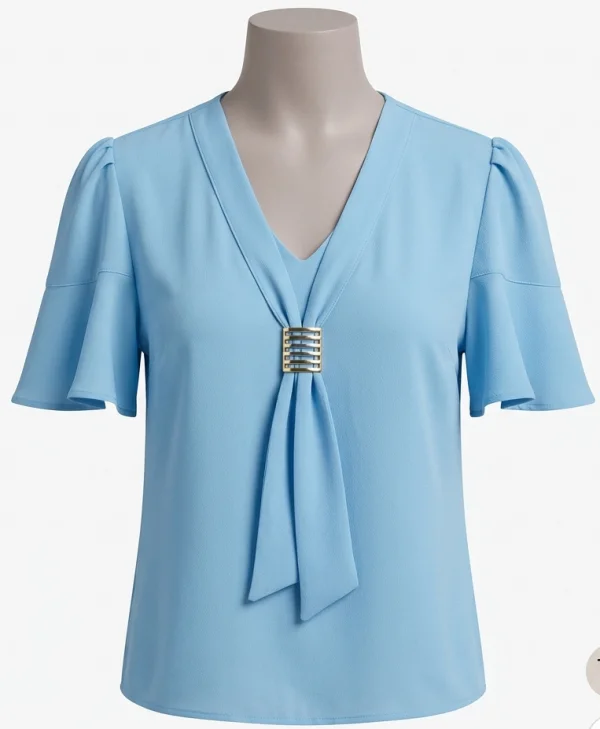 Blusa em Crepe com Detalhe Metalizado e Manga Sino.png