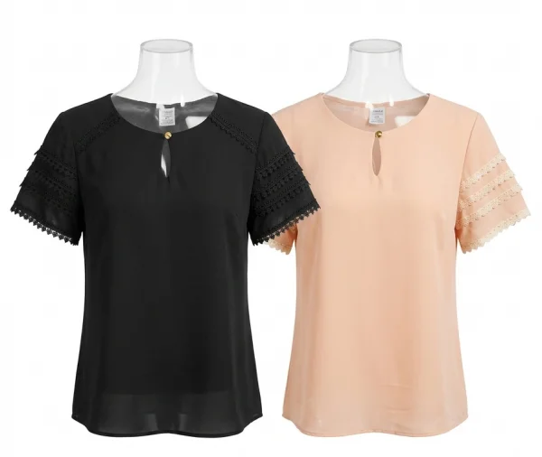 Blusa em Chiffon com Detalhes em Renda Guipure.png