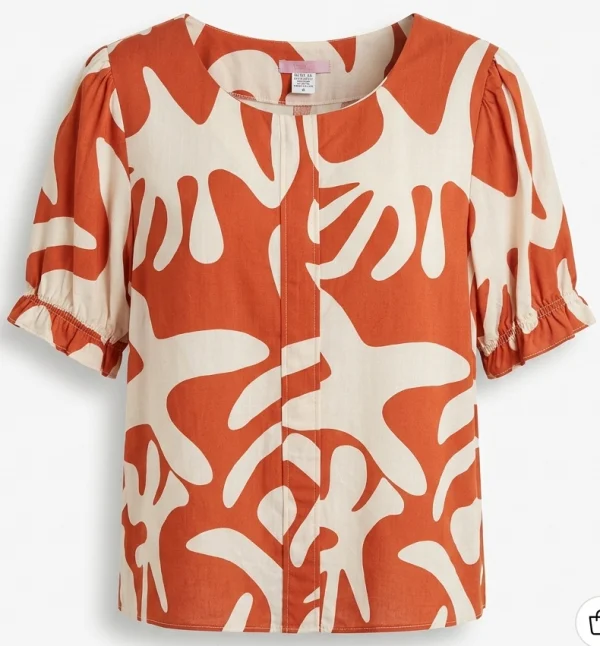 Blusa em Viscolinho com Estampa Abstrata Org�nica.png