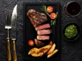 Por��o de Picanha com acompanhamentos