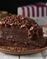 Fatia de Bolo de Brigadeiro Belga - Com Ganache de Chocolate Fatia de Bolo de Brigadeiro Belga - Com Ganache de Chocolate