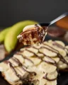 WAFFLE DE BRIGADEIRO BRANCO, BANANA E NUTELLA
