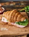 Croissant Recheado de Peito de Peru, R�cula e Cream Cheese