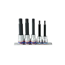 JG CHAVE SOQUETE PERFIL RIBE C/5 PCS - 3/8 + 1/2 (7, 8, 10, 12, 13)