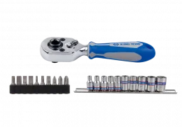 JG MINI CATRACA REVERSIVEL BITS E SOQUETES C/ 21 PS