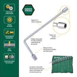 JG CHAVE BIELA SATA 8 a 19mm 12 PECAS