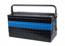 CAIXA METALICA SANFONADA VERMELHA/PRETA