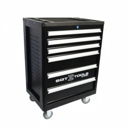 CARRINHO DE FERRAMENTAS 6 GAVETAS PRETO