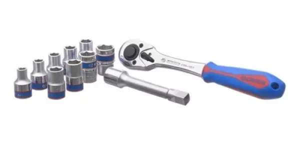 JG SOQUETE SEXTAVADO ACESSORIOS EM SUPORTE C/11 PC 1/2