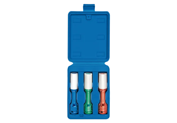 JG SOQUETES IMPACTO P/ RODAS DE LIGA LEVE C/ 3 PCS - 1/2 (17, 19 e 21MM)