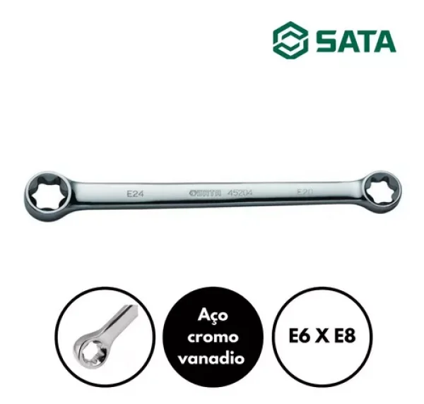 E6 x E8 CHAVE ESTRELA E-TORX