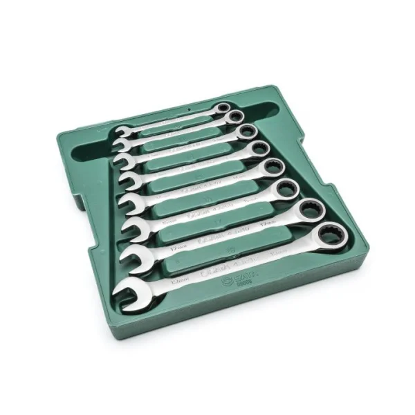 JG CHAVE COMB CATRACA SATA 8 PC MM