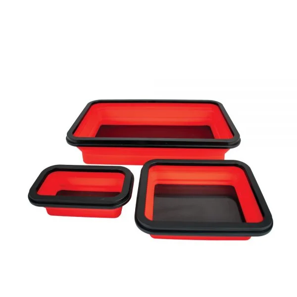 KIT 3 BANDEJAS MAGNÉTICAS EM SILICONES