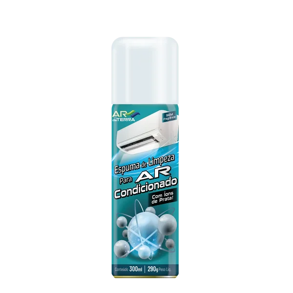 ESPUMA DE LIMPEZA AR DA TERRA COM IONS DE PRATA 300ML AEROSSOL - 12 X 300ML