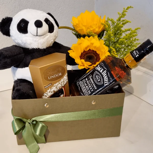 Caixa Panda Whisky e Chocolate