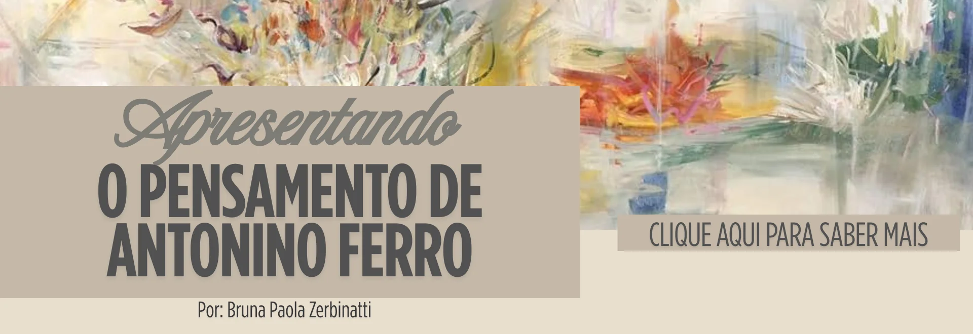 APRESENTANDO O PENSAMENTO DE ANTONINO FERRO