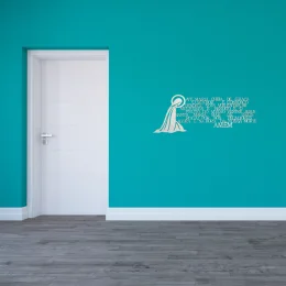 ave maria 50x20 cm orao imagem top mdf 3mm branco