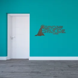 ave maria 50x20 cm orao imagem top mdf 3mm natural