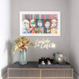cantinho do caf 5 em mdf 3mm branco