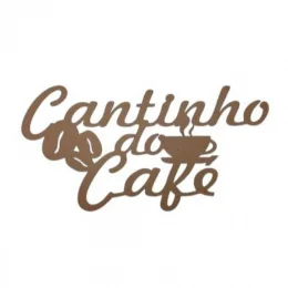 Cantinho do Caf Xicara Em Mdf Natural