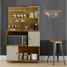 Cantinho do Caf Xicara Em Mdf Natural