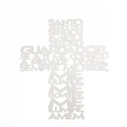 Cruz Santo Anjo Mdf Branco